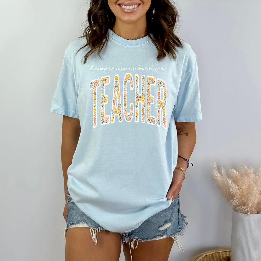 Happiness is Being a Teacher Graphic Tee