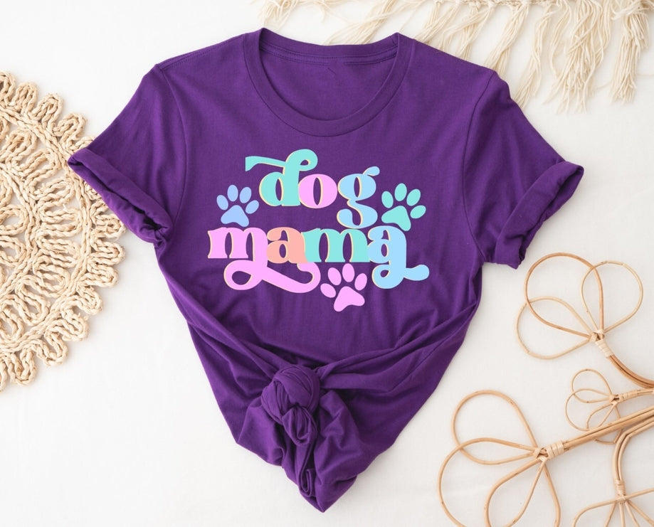 Purple Dog Mama Graphic Tee