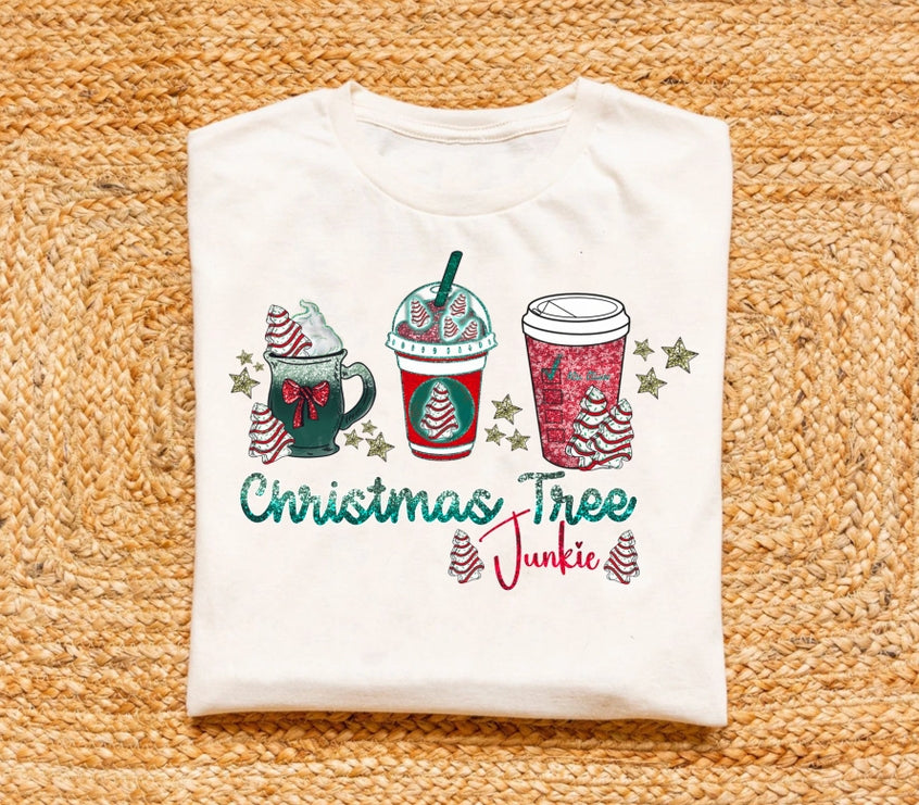 Christmas Tree Junkie Graphic Tee