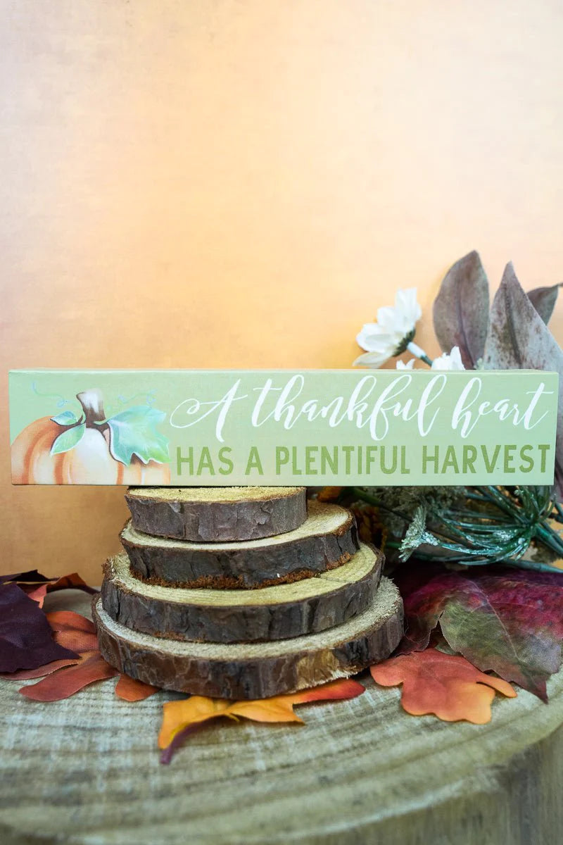 "Thankful Heart” Tabletop Block