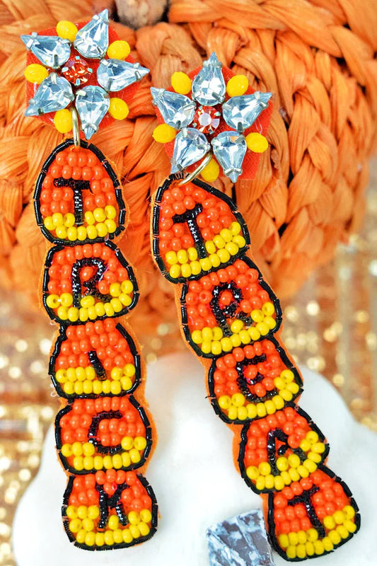 Bejeweled Candy Corn Earrings