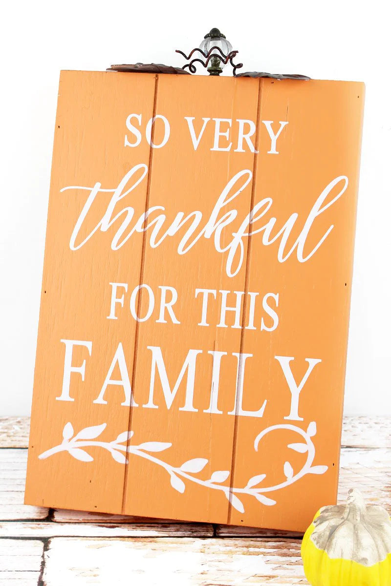 "Thankful” Wood Sign